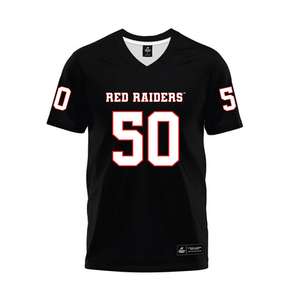 Texas Tech - NCAA Football : Edward Smith - Black Premium Football Jersey-0