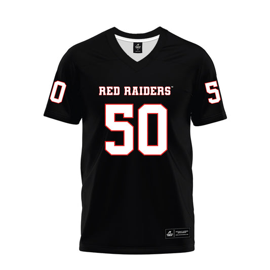 Texas Tech - NCAA Football : Edward Smith - Black Premium Football Jersey-0