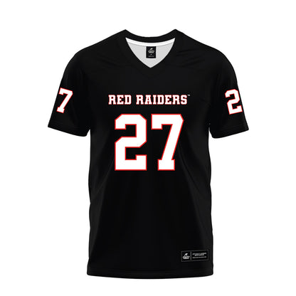 Texas Tech - NCAA Football : Upton Bellenfant - Black Premium Football Jersey-0