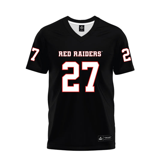 Texas Tech - NCAA Football : Upton Bellenfant - Black Premium Football Jersey-0