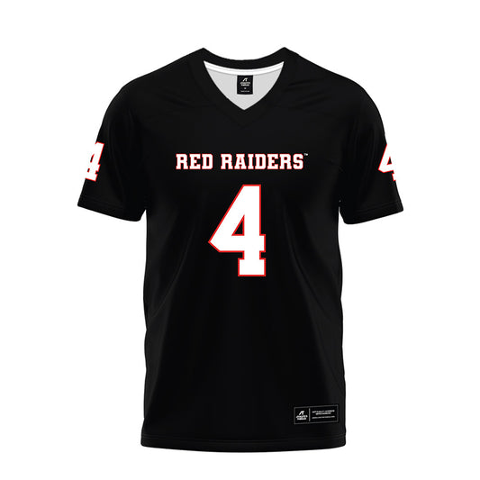 Texas Tech - NCAA Football : Maurion Horn - Black Premium Football Jersey-0