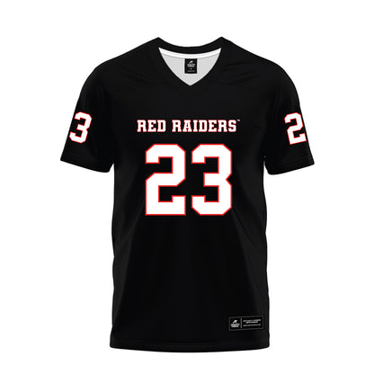 Texas Tech - NCAA Football : Adam Hill - Black Premium Football Jersey-0