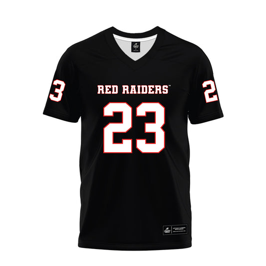 Texas Tech - NCAA Football : Adam Hill - Black Premium Football Jersey-0