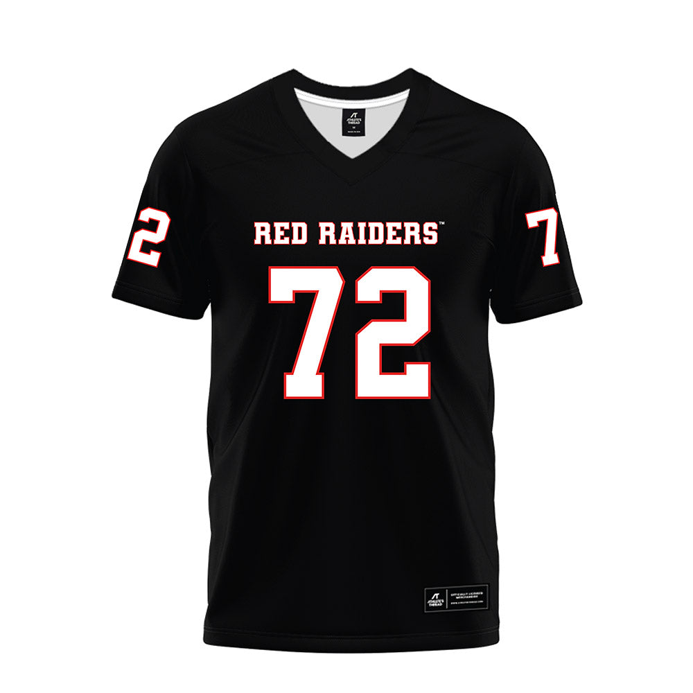 Texas Tech - NCAA Football : Sheridan Wilson - Black Premium Football Jersey-0