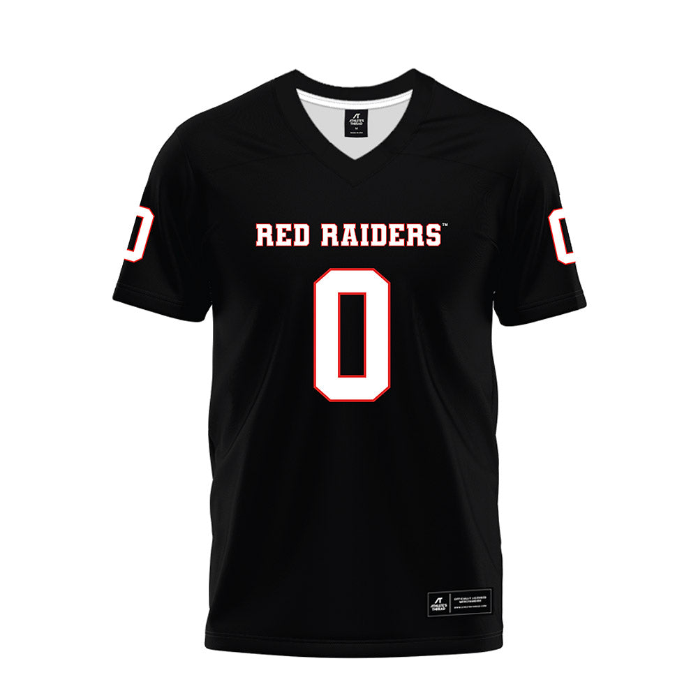Texas Tech - NCAA Football : Skyler Gill-Howard - Black Premium Football Jersey-0