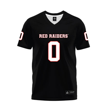 Texas Tech - NCAA Football : Skyler Gill-Howard - Black Premium Football Jersey-0