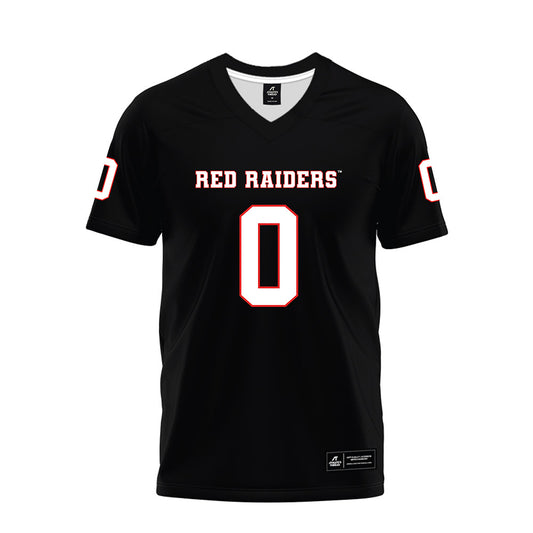 Texas Tech - NCAA Football : Skyler Gill-Howard - Black Premium Football Jersey-0