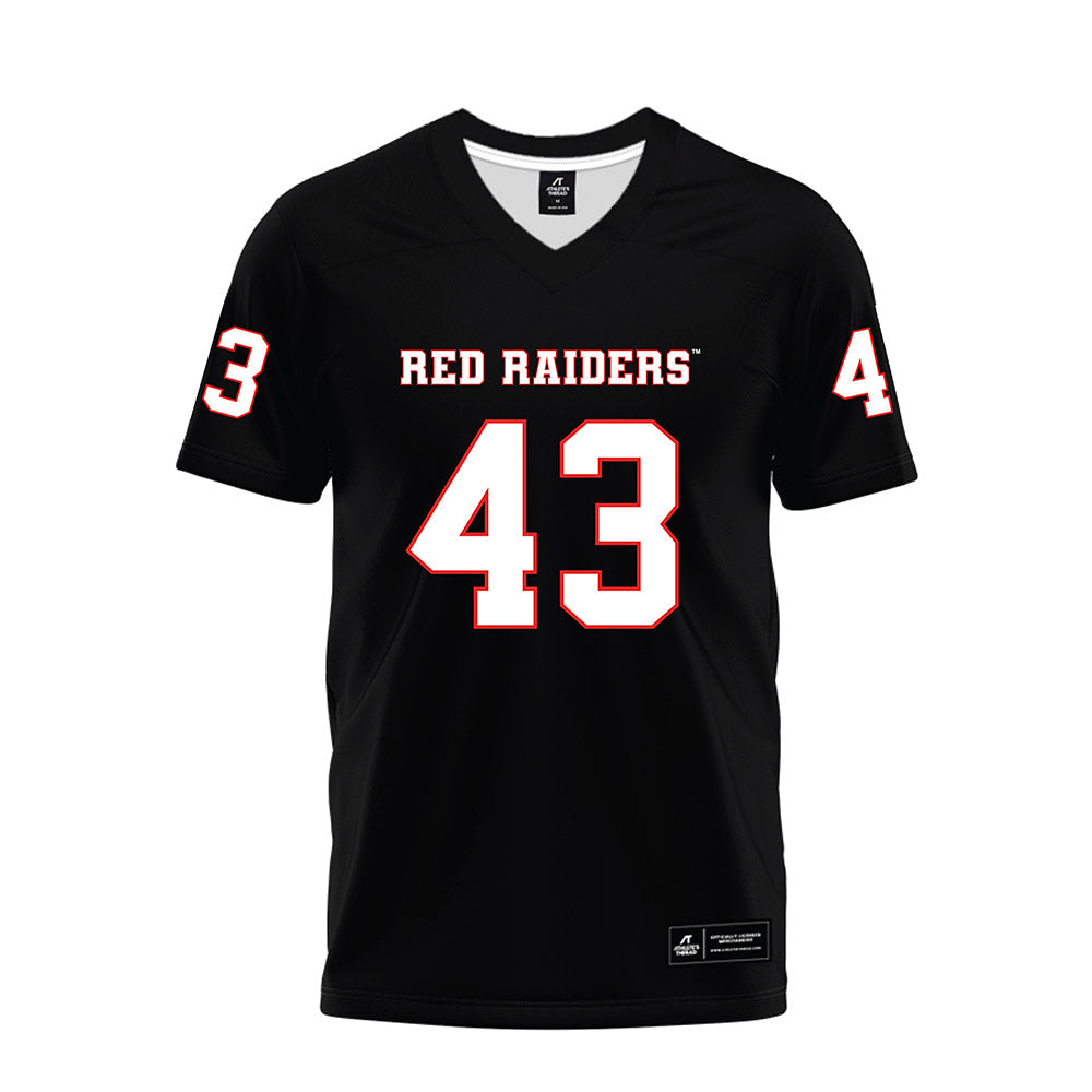 Texas Tech - NCAA Football : Chris Lemons - Black Premium Football Jersey-0