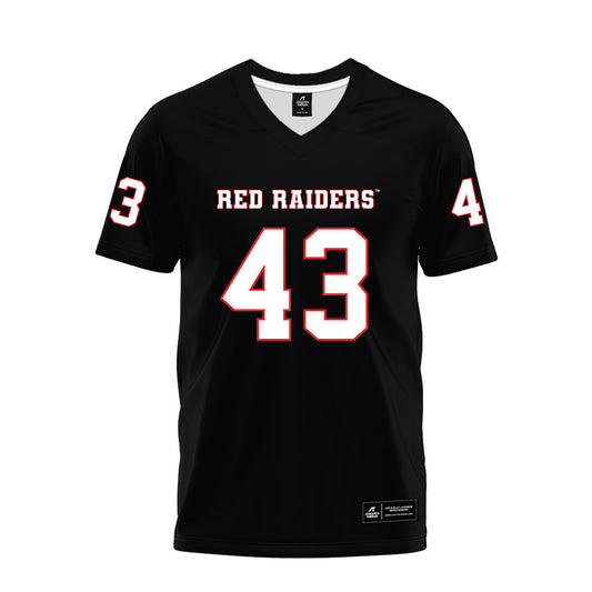Texas Tech - NCAA Football : Chris Lemons - Black Premium Football Jersey-0