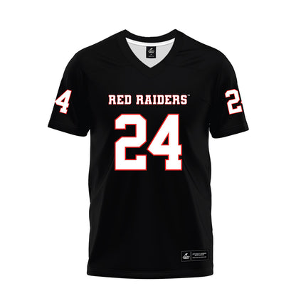 Texas Tech - NCAA Football : Malik Esquerra - Black Premium Football Jersey-0