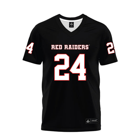 Texas Tech - NCAA Football : Malik Esquerra - Black Premium Football Jersey-0
