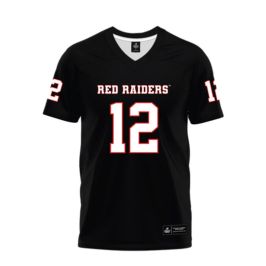Texas Tech - NCAA Football : Stephen Cannon - Black Premium Football Jersey-0