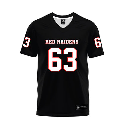 Texas Tech - NCAA Football : Daniel Sill - Black Premium Football Jersey-0