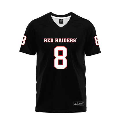 Texas Tech - NCAA Football : E'Maurion Banks - Black Premium Football Jersey-0