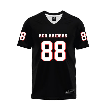 Texas Tech - NCAA Football : Trey Jackson - Black Premium Football Jersey-0