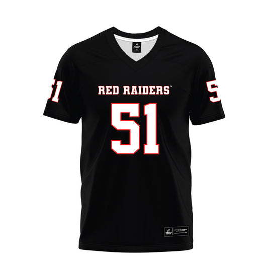 Texas Tech - NCAA Football : Jayden Cofield - Black Premium Football Jersey-0