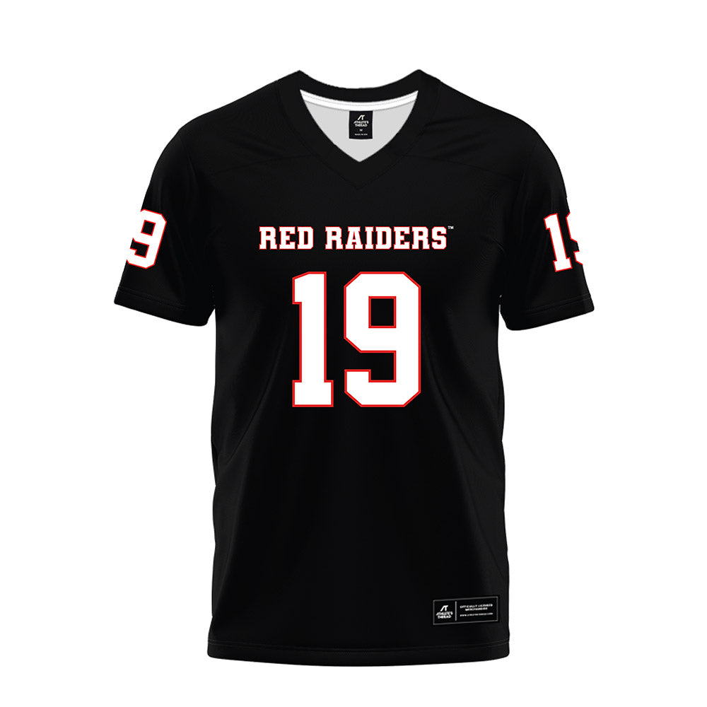 Texas Tech - NCAA Football : Quintaelyn Joyner - Black Premium Football Jersey-0