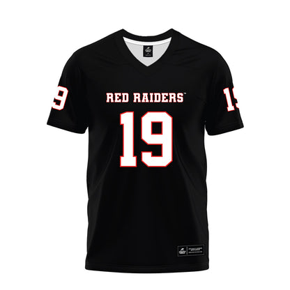 Texas Tech - NCAA Football : Quintaelyn Joyner - Black Premium Football Jersey-0