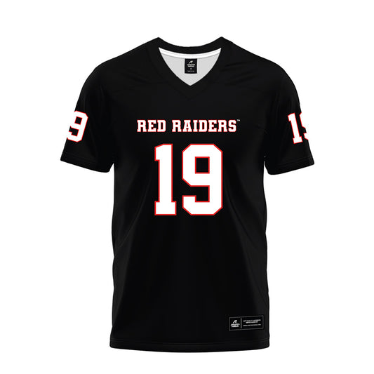 Texas Tech - NCAA Football : Quintaelyn Joyner - Black Premium Football Jersey-0