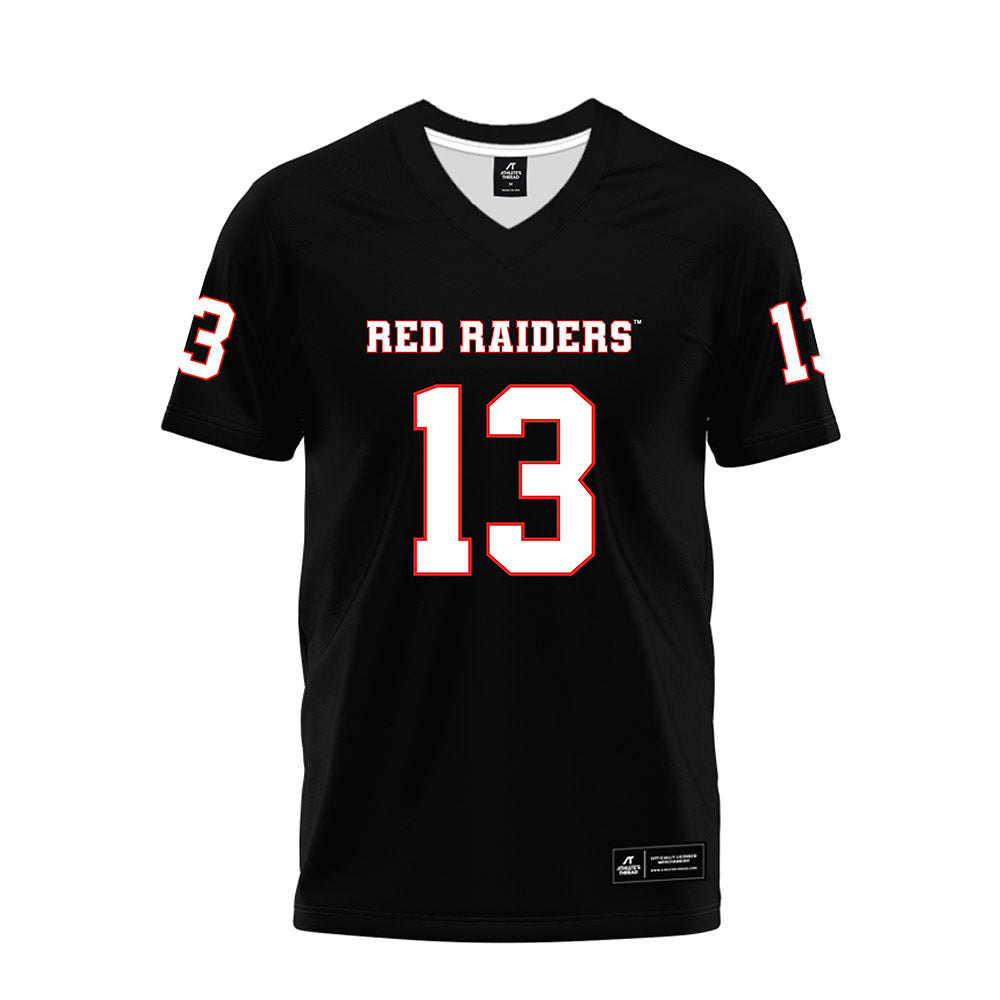 Texas Tech - NCAA Football : Ben Roberts - Black Premium Football Jersey-0