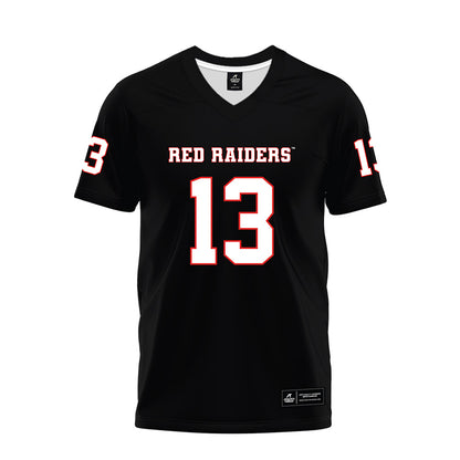 Texas Tech - NCAA Football : Ben Roberts - Black Premium Football Jersey-0