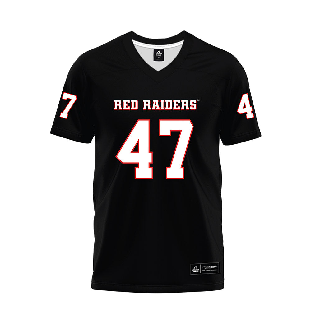 Texas Tech - NCAA Football : Rylan Vagana - Black Premium Football Jersey-0
