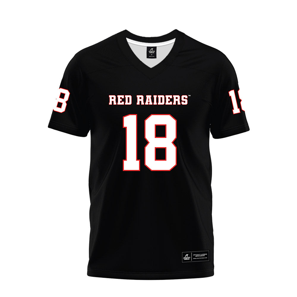 Texas Tech - NCAA Football : Terrell Tilmon - Black Premium Football Jersey-0