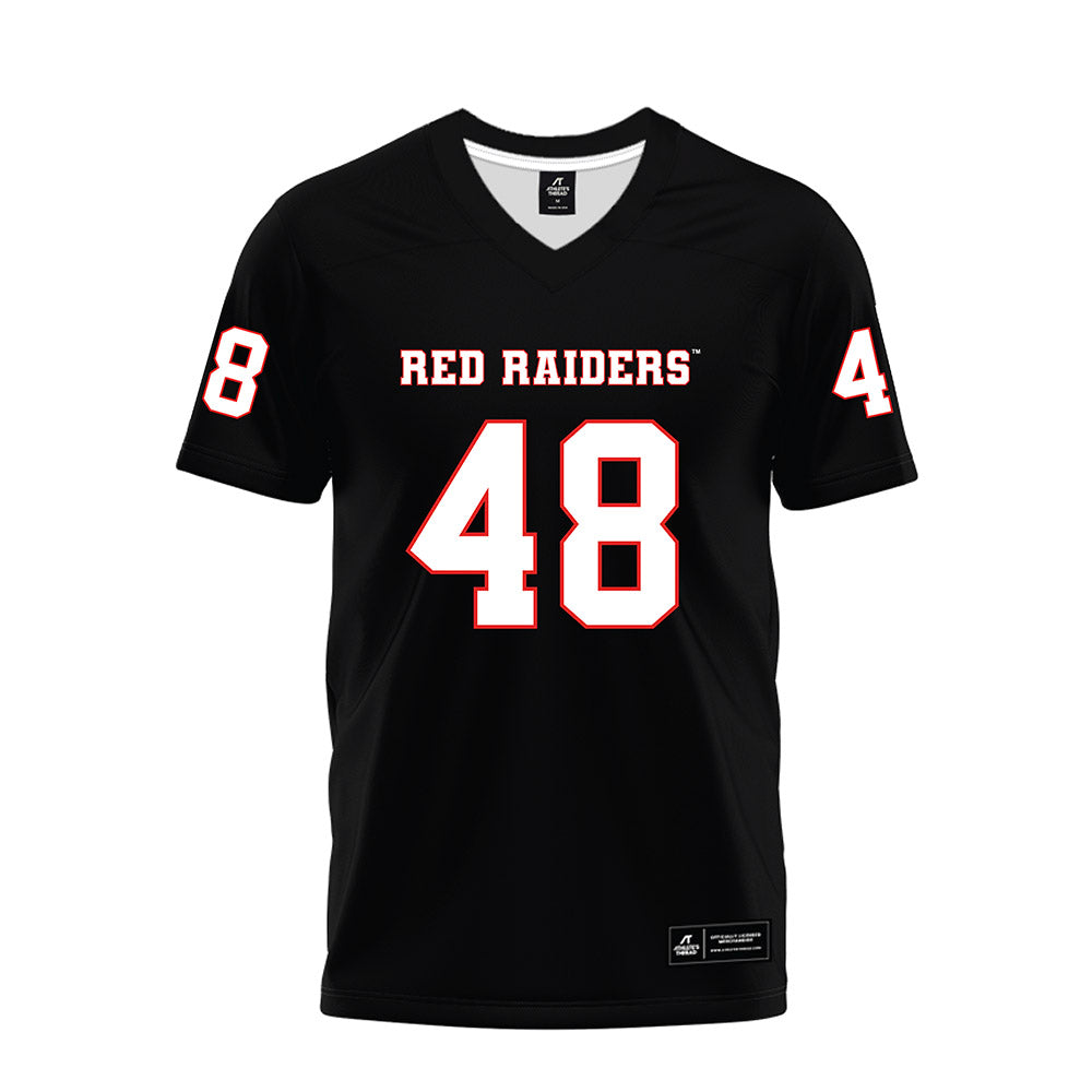 Texas Tech - NCAA Football : Gage Elder - Black Premium Football Jersey-0