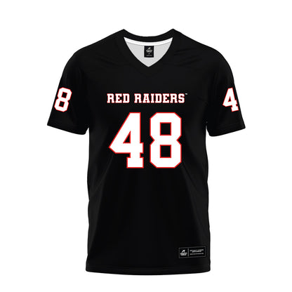 Texas Tech - NCAA Football : Gage Elder - Black Premium Football Jersey-0