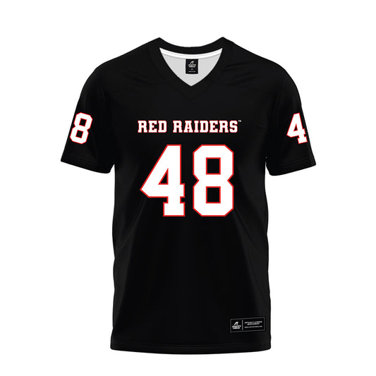 Texas Tech - NCAA Football : Gage Elder - Black Premium Football Jersey-0