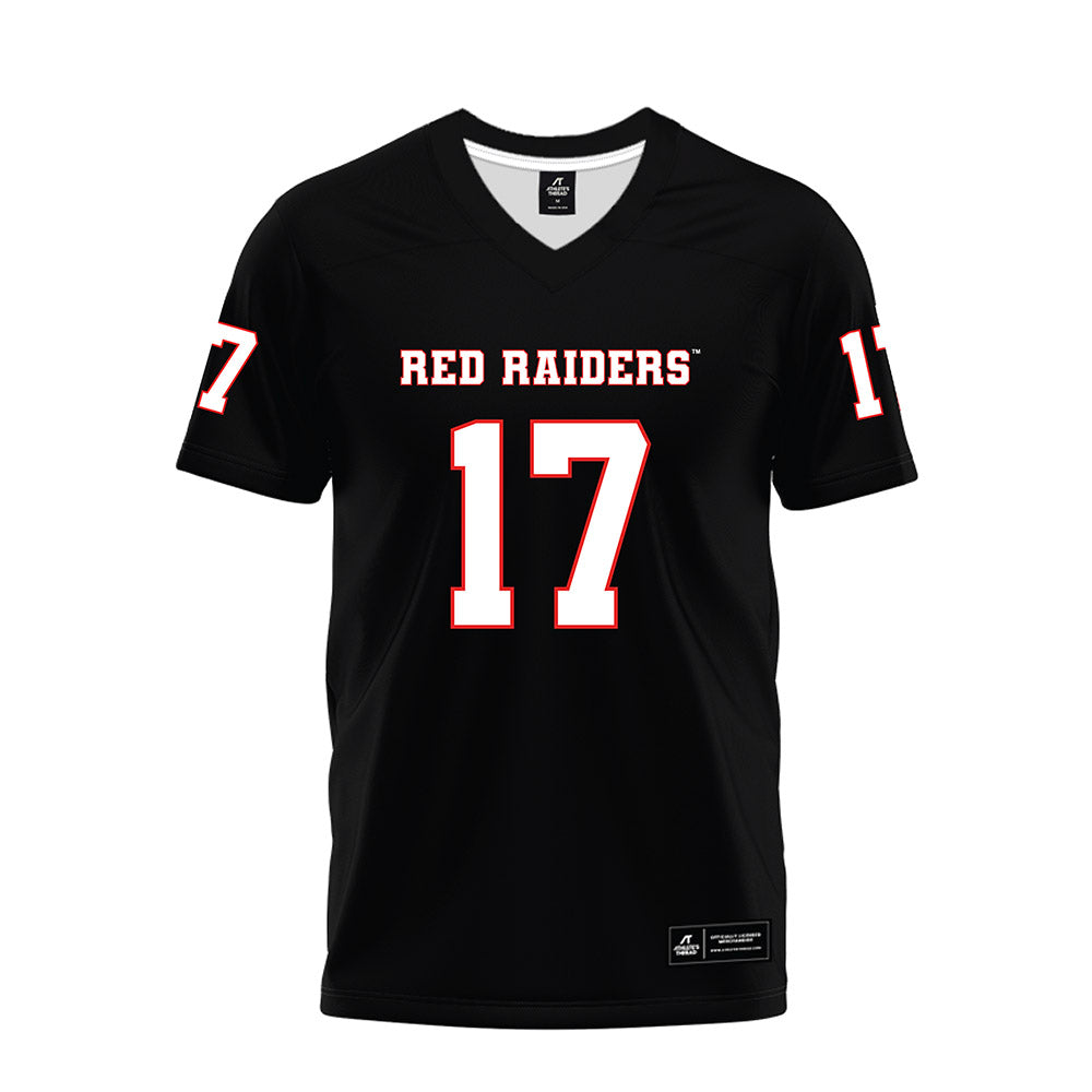Texas Tech - NCAA Football : Peyton Morgan - Black Premium Football Jersey-0