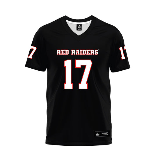 Texas Tech - NCAA Football : Peyton Morgan - Black Premium Football Jersey-0