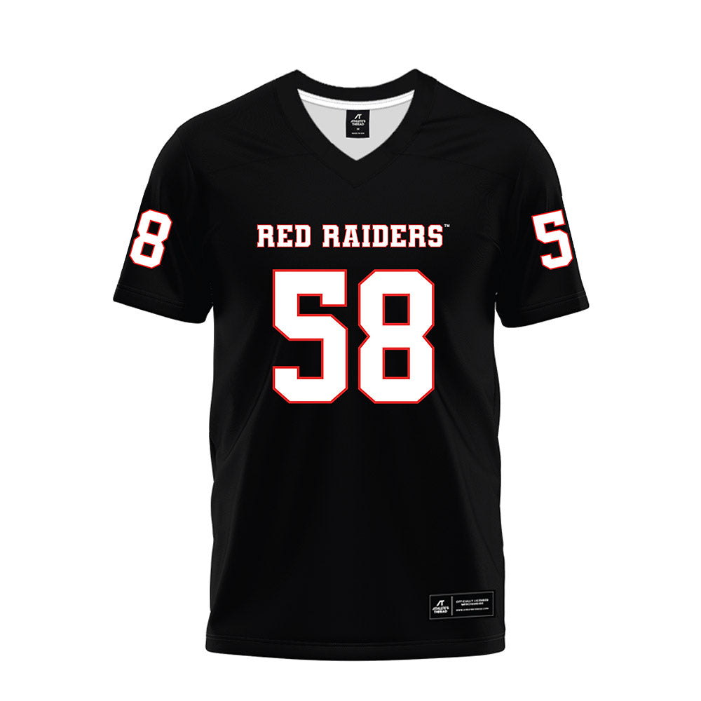 Texas Tech - NCAA Football : Tanner Allen - Black Premium Football Jersey-0