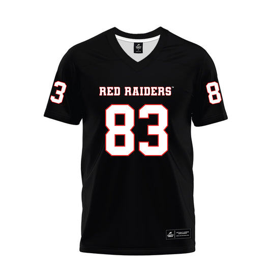 Texas Tech - NCAA Football : Jack Esparza - Black Premium Football Jersey-0
