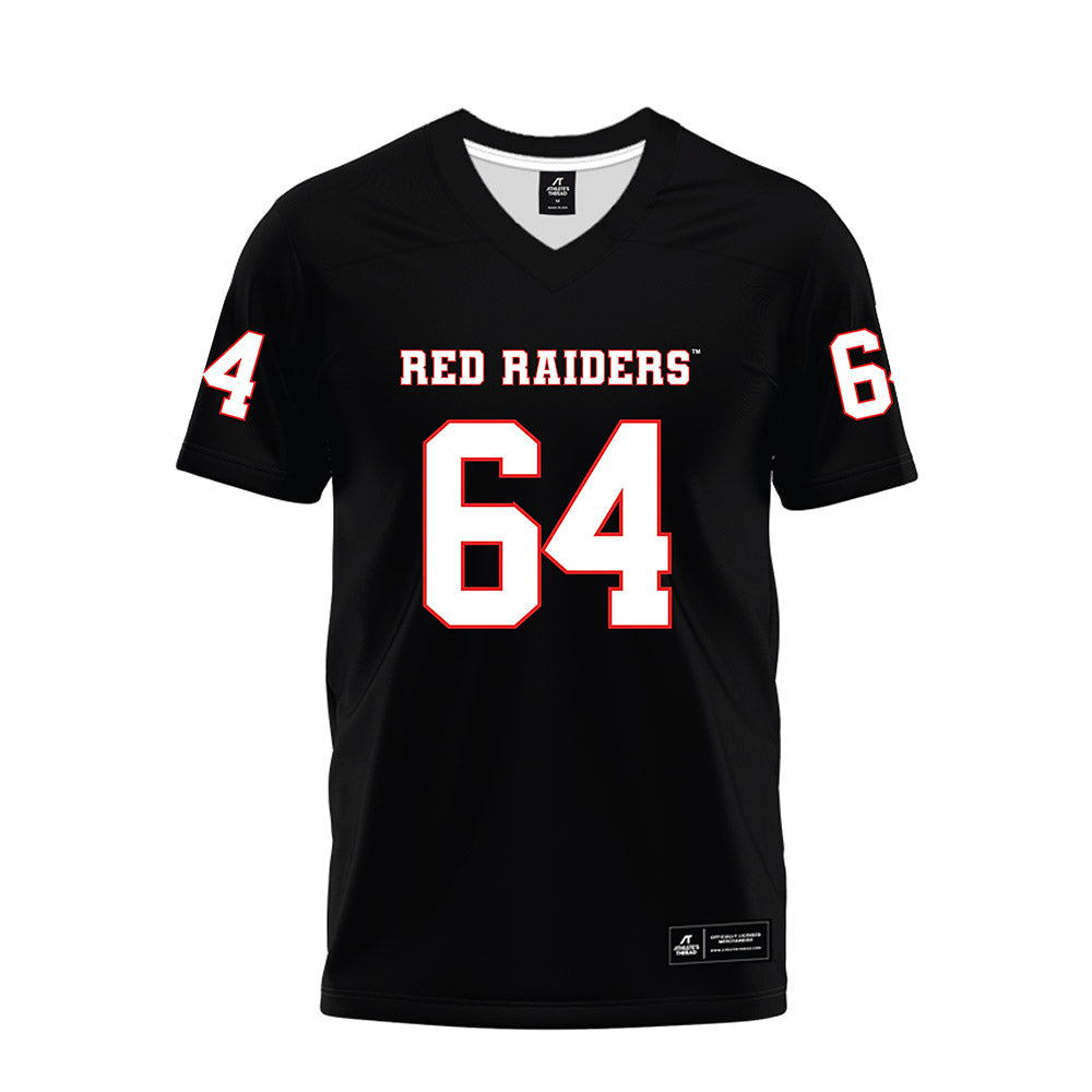 Texas Tech - NCAA Football : Jurrien Loftin - Black Premium Football Jersey-0