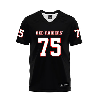 Texas Tech - NCAA Football : Garin Maley - Black Premium Football Jersey-0