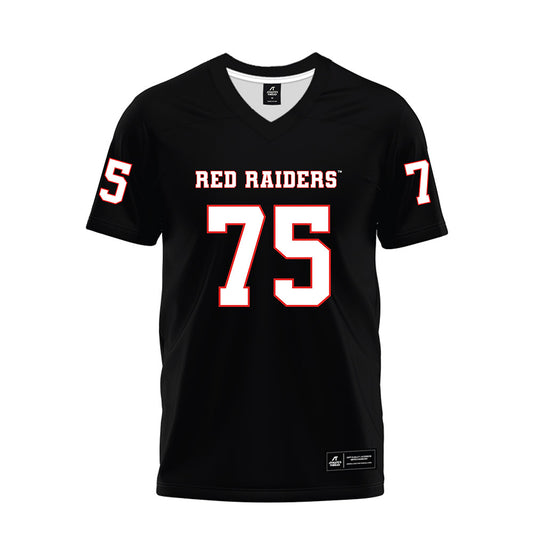 Texas Tech - NCAA Football : Garin Maley - Black Premium Football Jersey-0