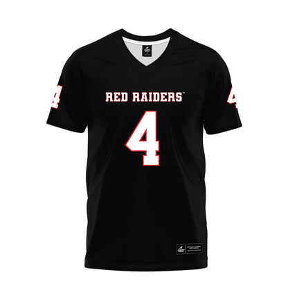 Texas Tech - NCAA Football : Tyrone West - Black Premium Football Jersey-0