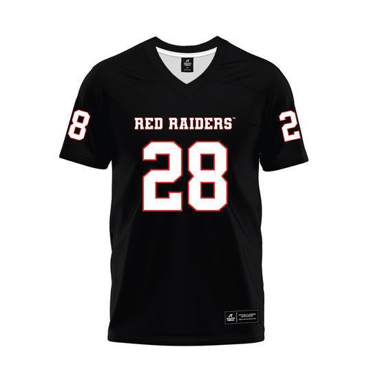 Texas Tech - NCAA Football : Bray Mcdonald - Black Premium Football Jersey-0