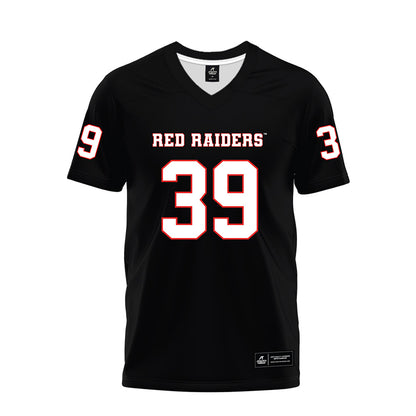 Texas Tech - NCAA Football : Luke Dillingham - Black Premium Football Jersey-0