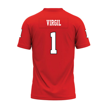 Texas Tech - NCAA Football : reggie Virgil - Red Premium Football Jersey-1
