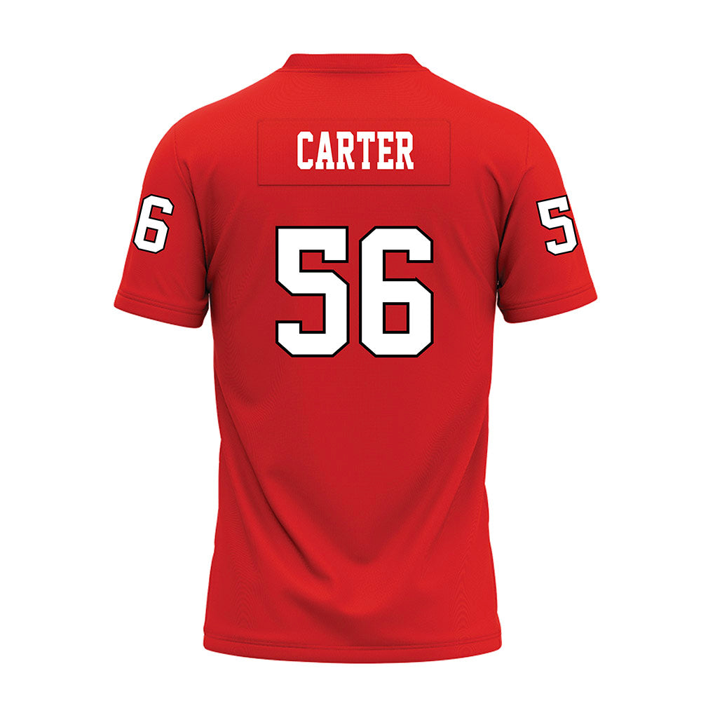 Texas Tech - NCAA Football : Davion Carter - Red Premium Football Jersey-1