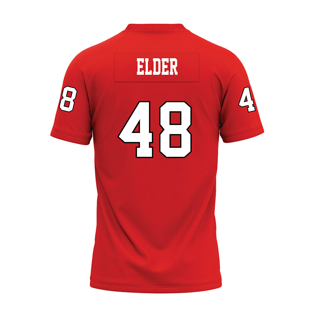 Texas Tech - NCAA Football : Gage Elder - Red Premium Football Jersey-1