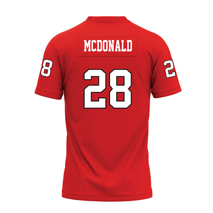 Texas Tech - NCAA Football : Bray Mcdonald - Red Premium Football Jersey-1