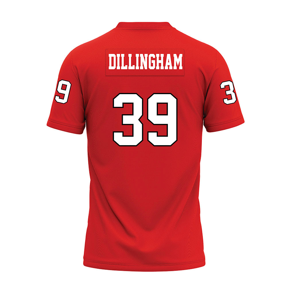 Texas Tech - NCAA Football : Luke Dillingham - Red Premium Football Jersey-1