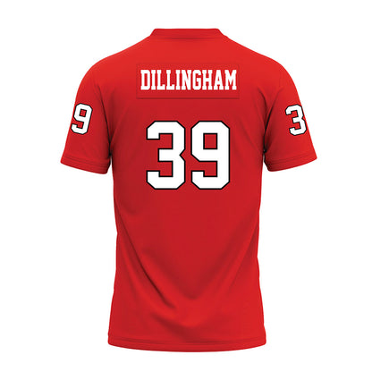 Texas Tech - NCAA Football : Luke Dillingham - Red Premium Football Jersey-1