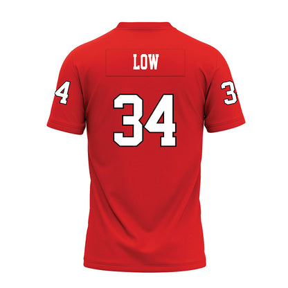 Texas Tech - NCAA Football : Trent Low - Red Premium Football Jersey-1