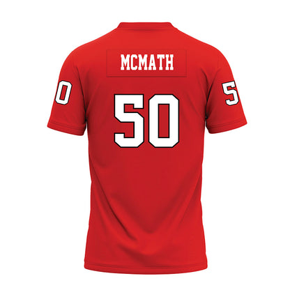 Texas Tech - NCAA Football : Patrick McMath - Red Premium Football Jersey-1
