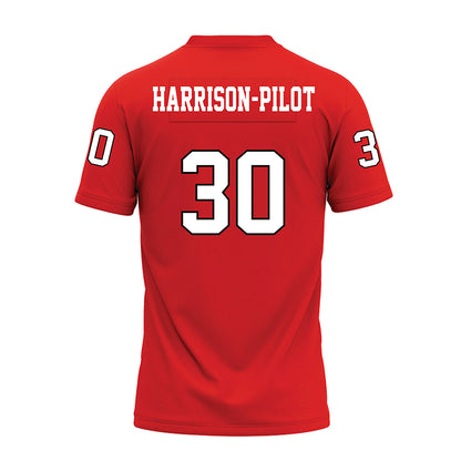 Texas Tech - NCAA Football : Mikal Harrison-Pilot - Red Premium Football Jersey-1