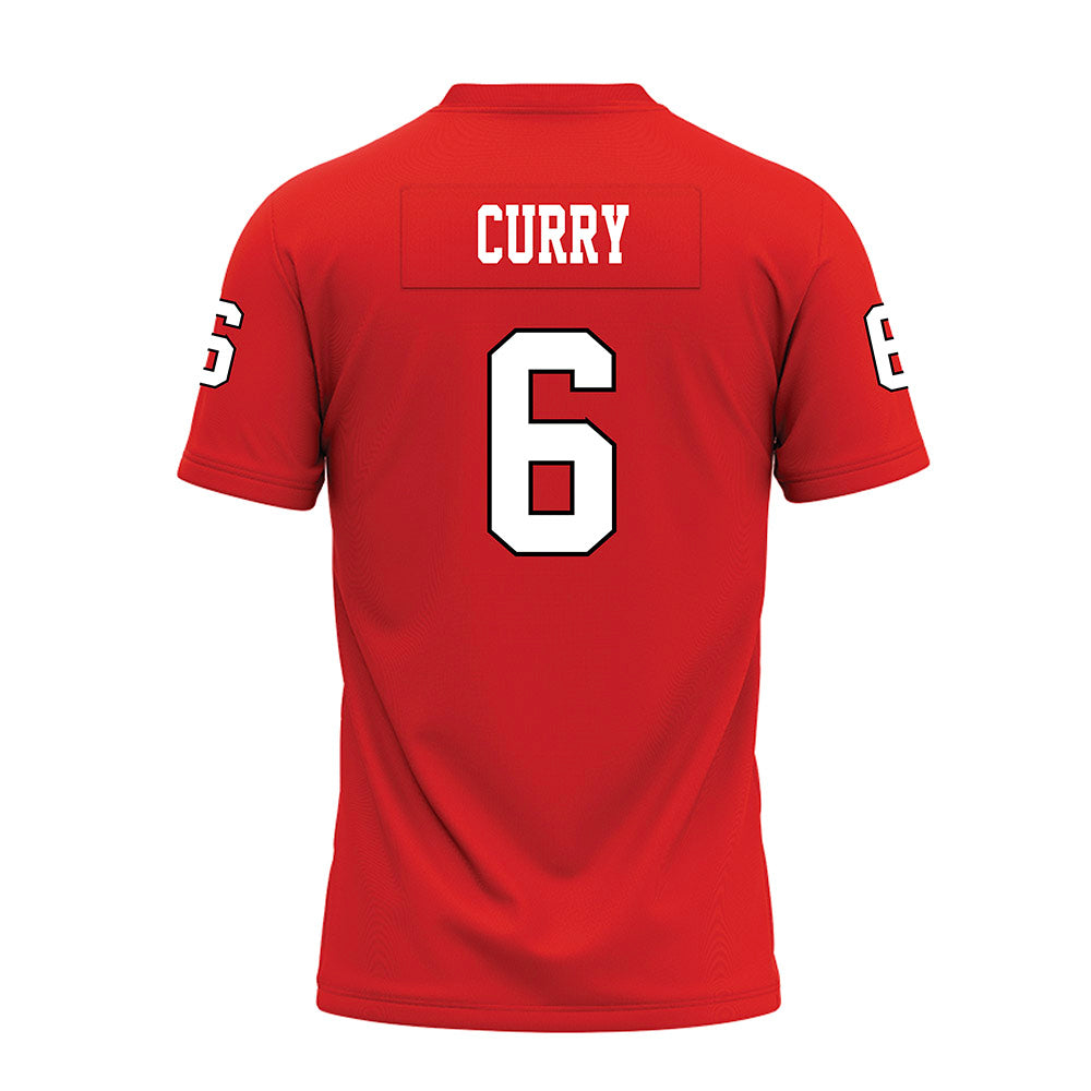 Texas Tech - NCAA Football : John Curry - Red Premium Football Jersey-1